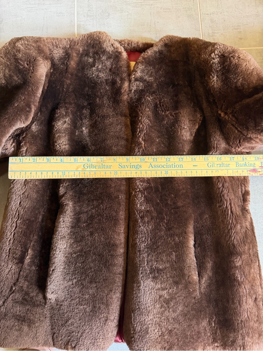 Vintage Koslow Fur Co Fort Worth Sheared Mouton Lamb Jacket Brown Fur Coat - Picture 9 of 12